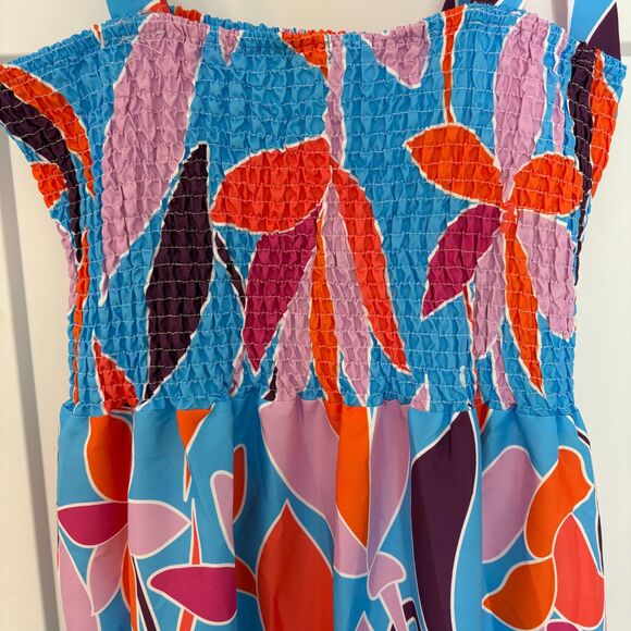 Women’s Floral Suspender Maxi Dress Sleeveless High Waist Size XL NWT - Picture 6 of 9